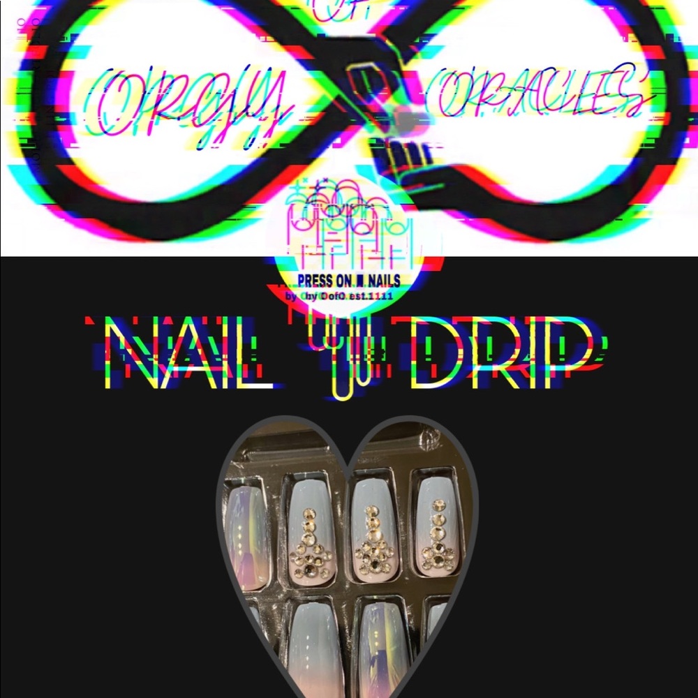 NAIL DRIP®️ 💦  PRESS-ON 💅🏼NAILS in (OMSQ-1)